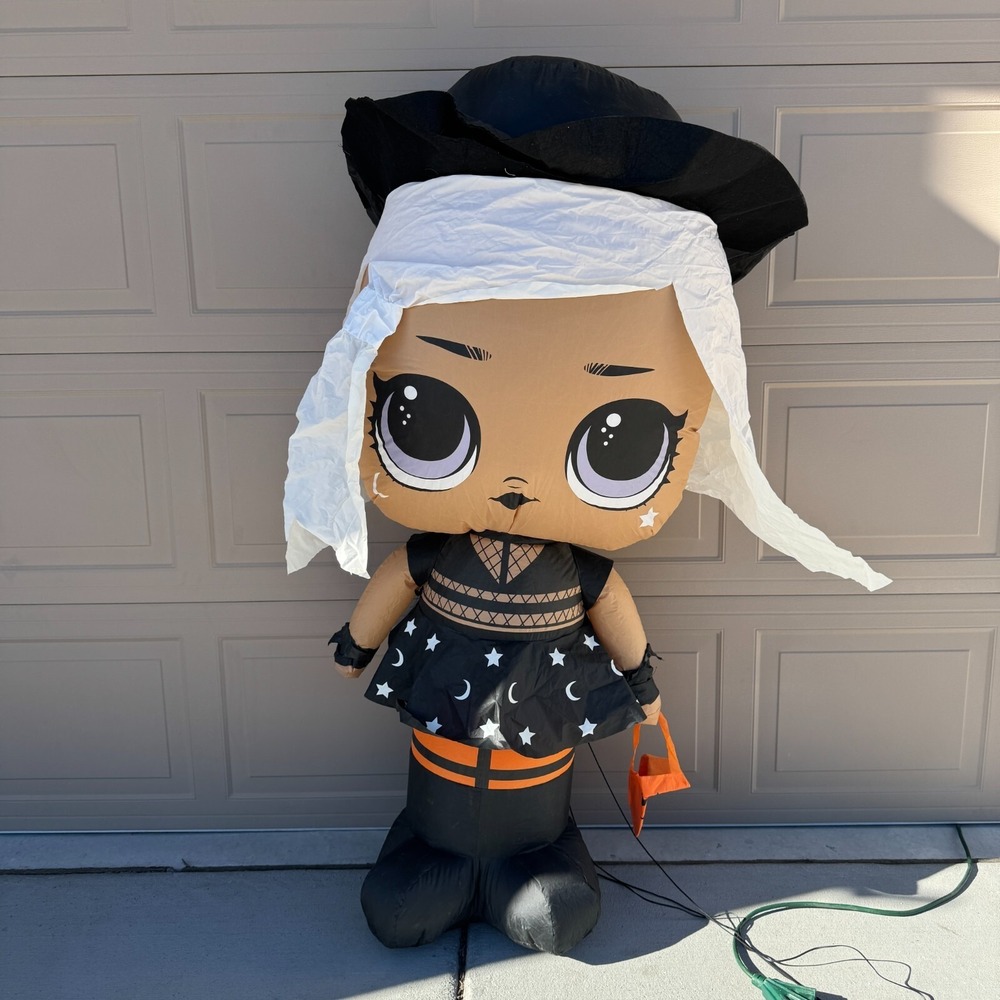 Gemmy Halloween 5 ft LOL Surprise Witchay Babay with Pumpkin Airblown Inflatable